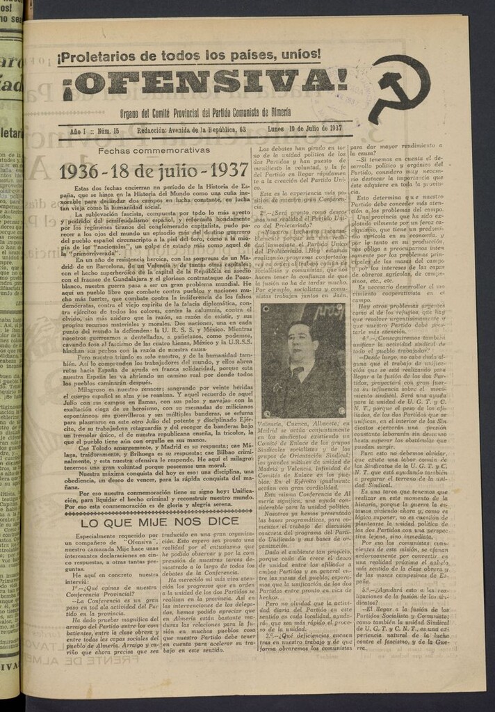 Miniatura de ¡Ofensiva! del 19 de julio de 1937