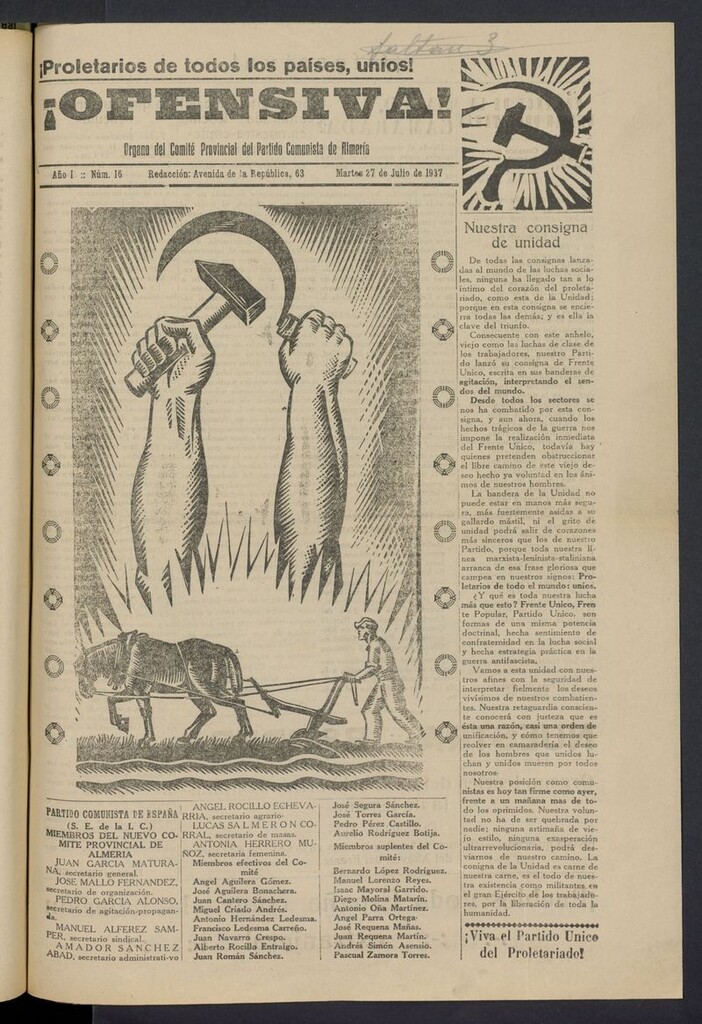 Miniatura de ¡Ofensiva! del 27 de julio de 1937