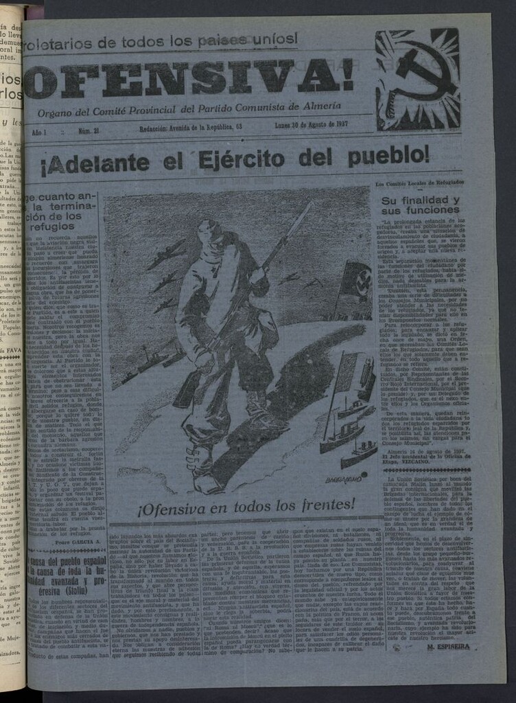 Miniatura de ¡Ofensiva! del 30 de agosto de 1937