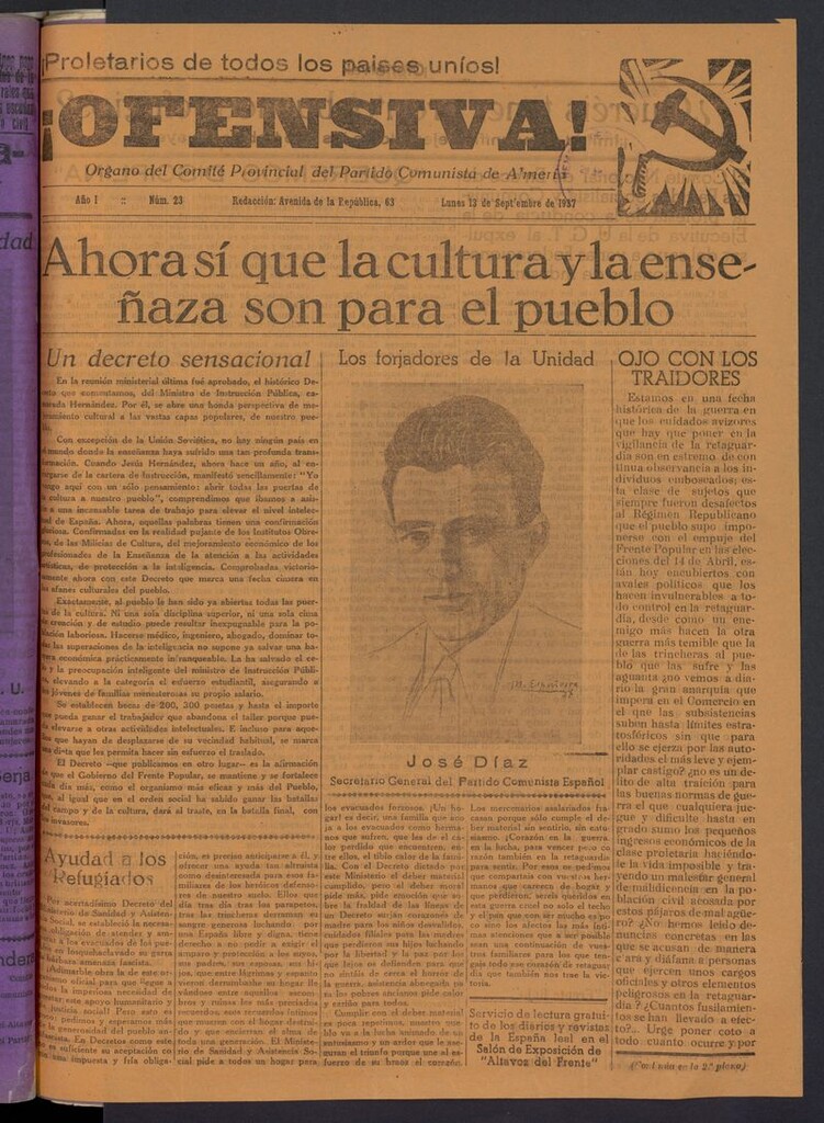 Miniatura de ¡Ofensiva! del 13 de septiembre de 1937