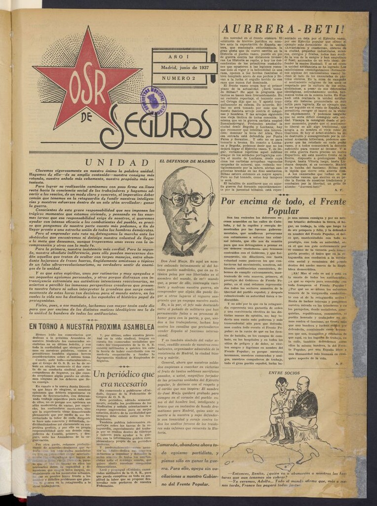 Miniatura de O.S.R. de Seguros de junio de 1937