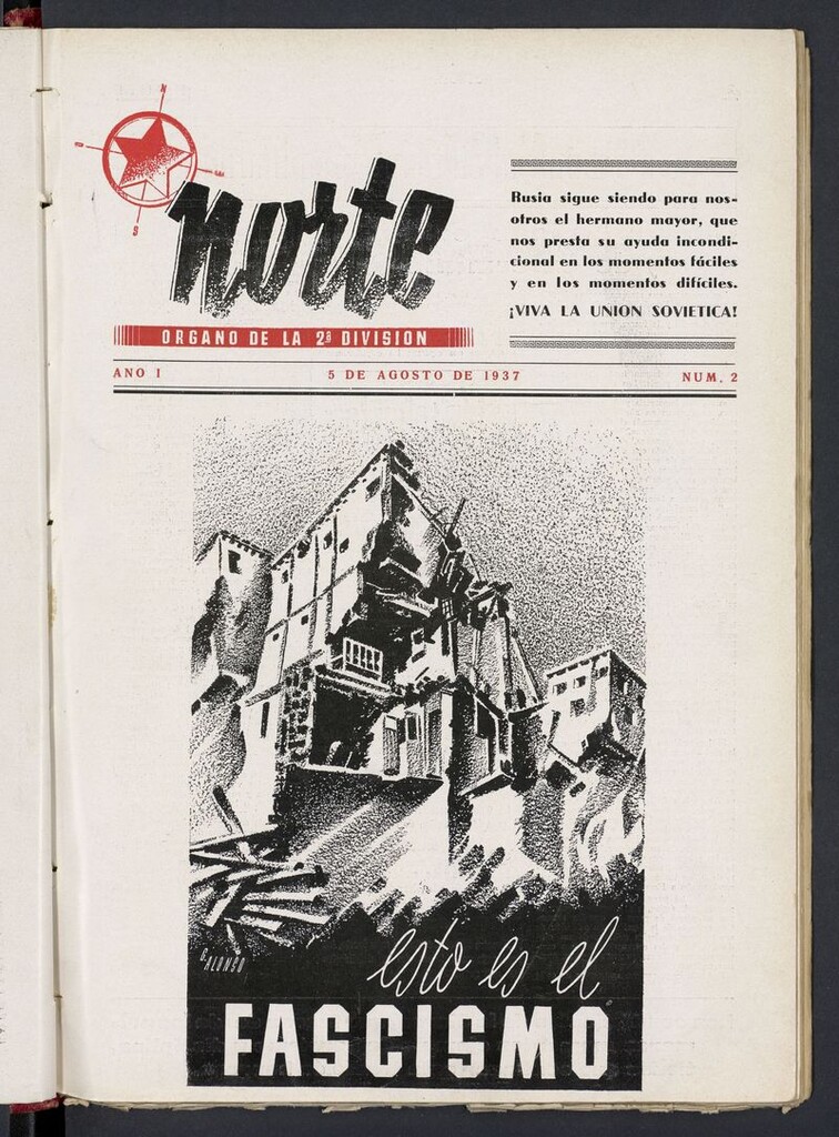 Miniatura de Norte: órgano de la 2ª división (1937) del 5 de agosto de 1937