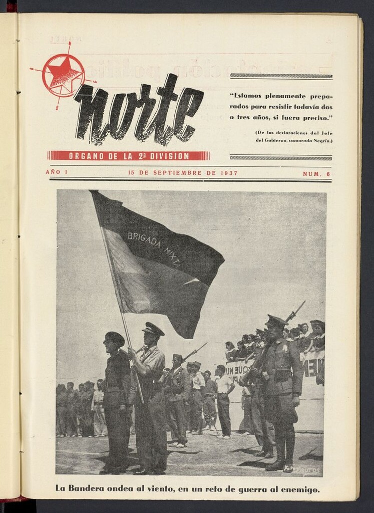 Miniatura de Norte: órgano de la 2ª división (1937) del 15 de septiembre de 1937