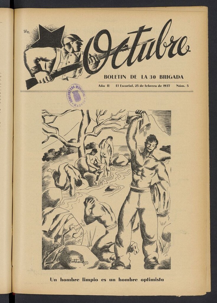 Miniatura de Octubre: boletín de la 30 brigada del 25 de febrero de 1937