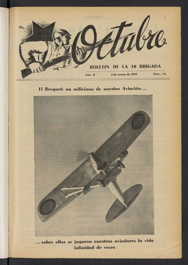 Miniatura de Octubre: boletín de la 30 brigada del 2 de mayo de 1937