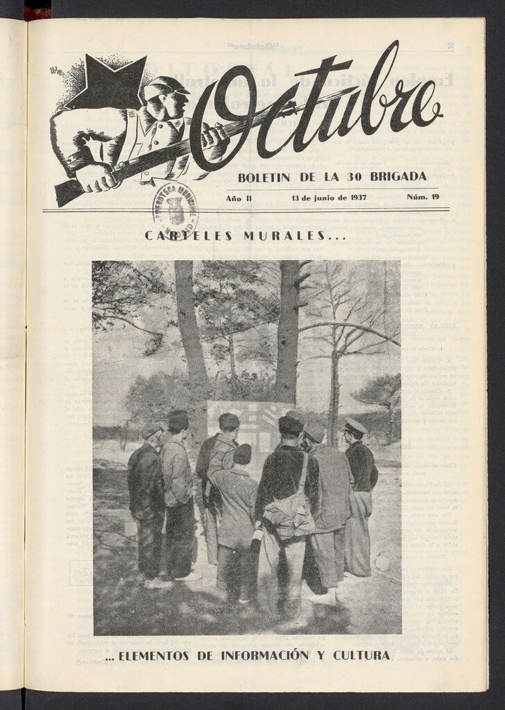Miniatura de Octubre: boletín de la 30 brigada del 13 de junio de 1937