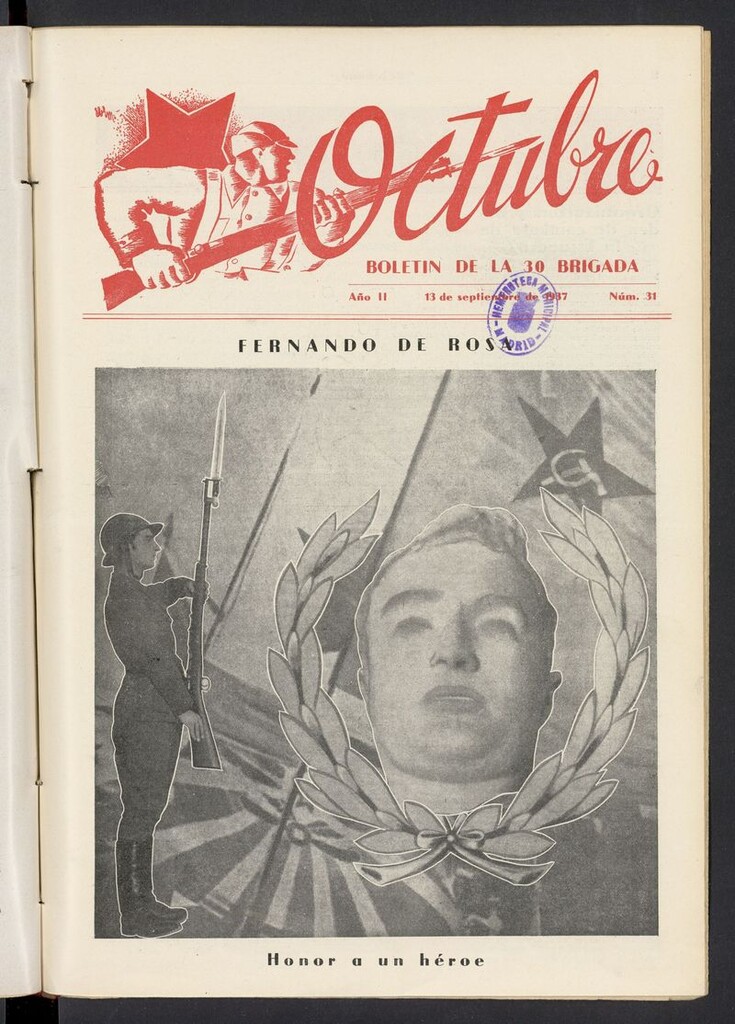 Miniatura de Octubre: boletín de la 30 brigada del 13 de septiembre de 1937