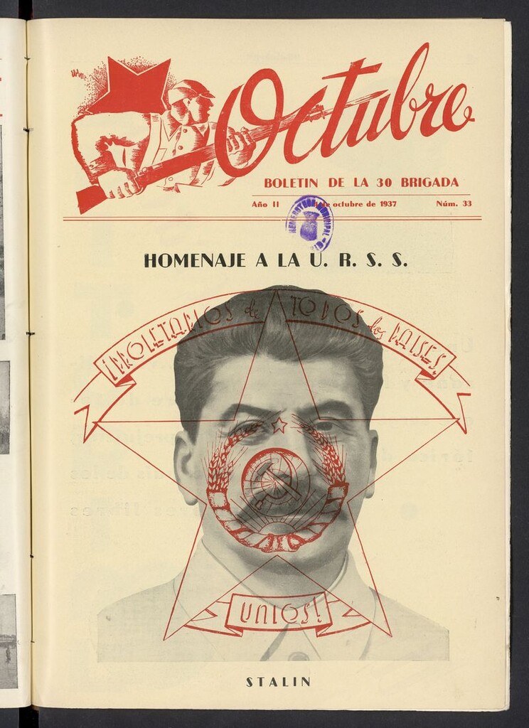 Miniatura de Octubre: boletín de la 30 brigada del 4 de octubre de 1937