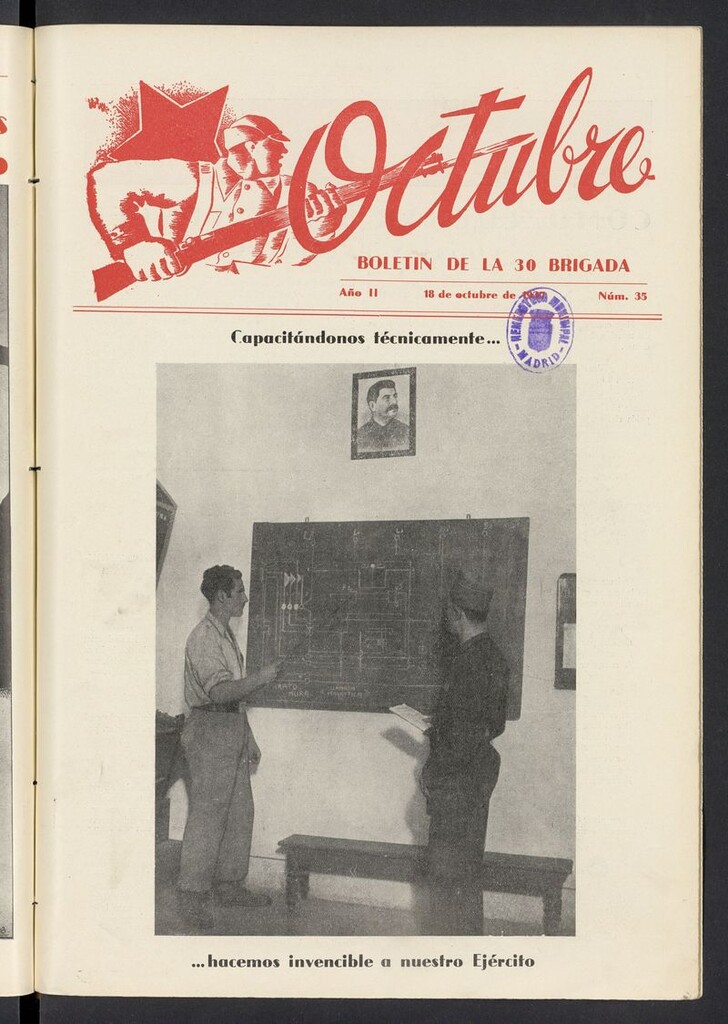 Miniatura de Octubre: boletín de la 30 brigada del 18 de octubre de 1937