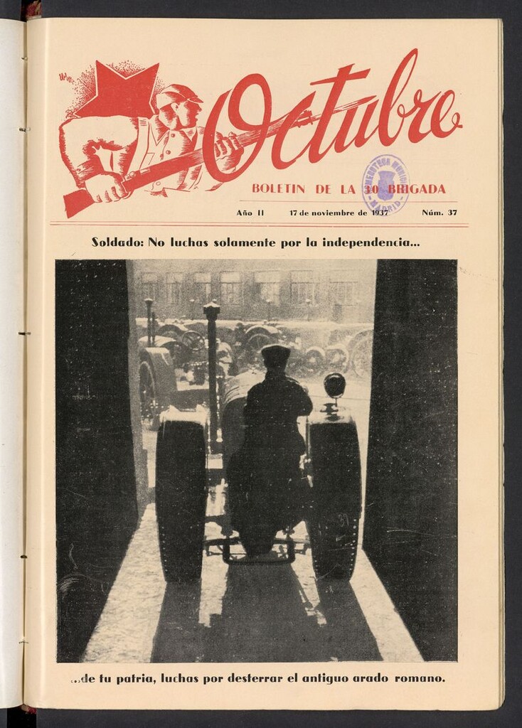 Miniatura de Octubre: boletín de la 30 brigada del 17 de noviembre de 1937