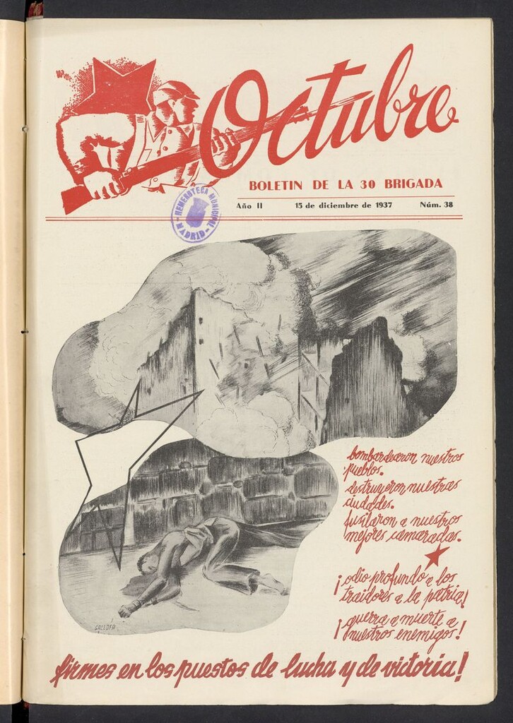 Miniatura de Octubre: boletín de la 30 brigada del 15 de diciembre de 1937
