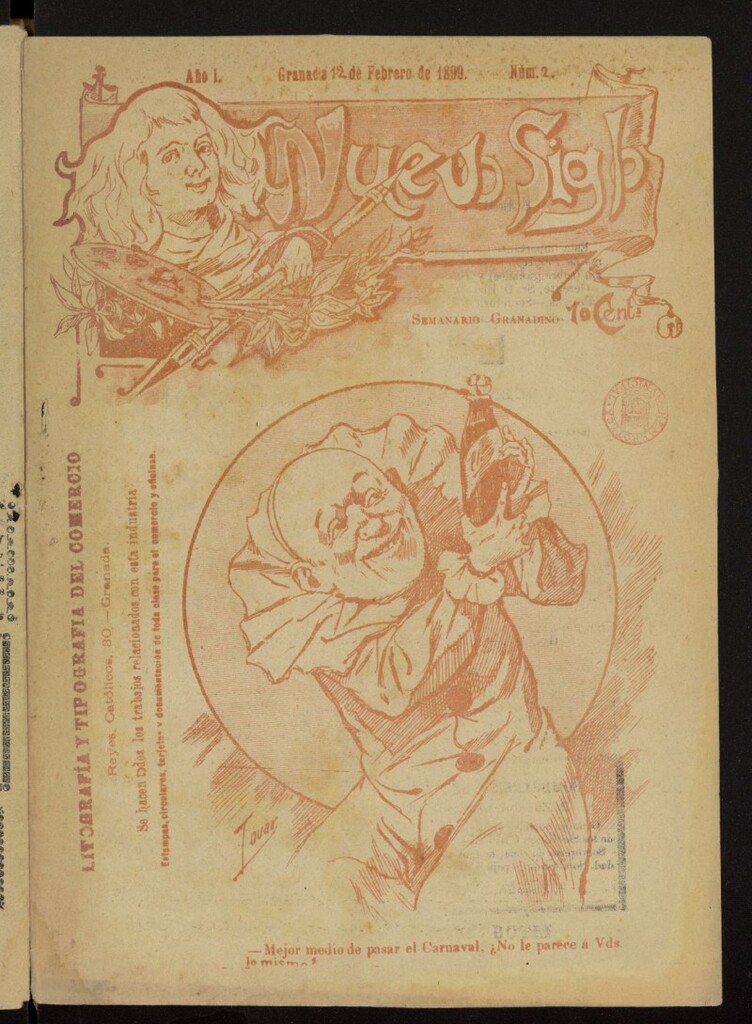 Miniatura de Nuevo Siglo: semanario granadino del 12 de febrero de 1899
