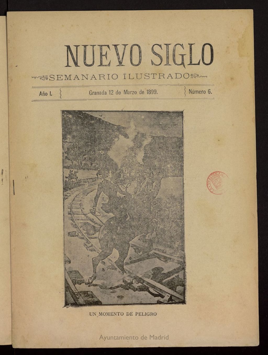 Miniatura de Nuevo Siglo: semanario granadino del 12 de marzo de 1899