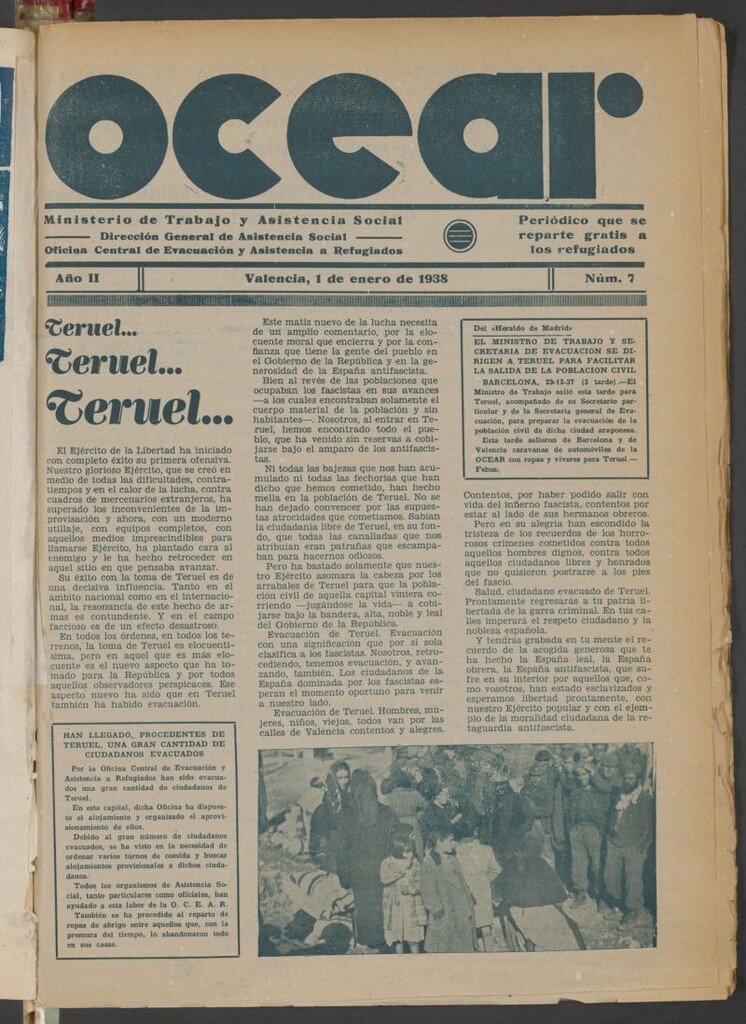 Miniatura de Ocear del 1 de enero de 1938