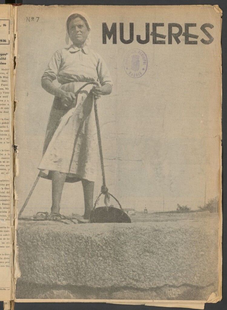 Miniatura de Mujeres : portavoz de las mujeres antifascistas, nº 7 del 16 de septiembre de 1936