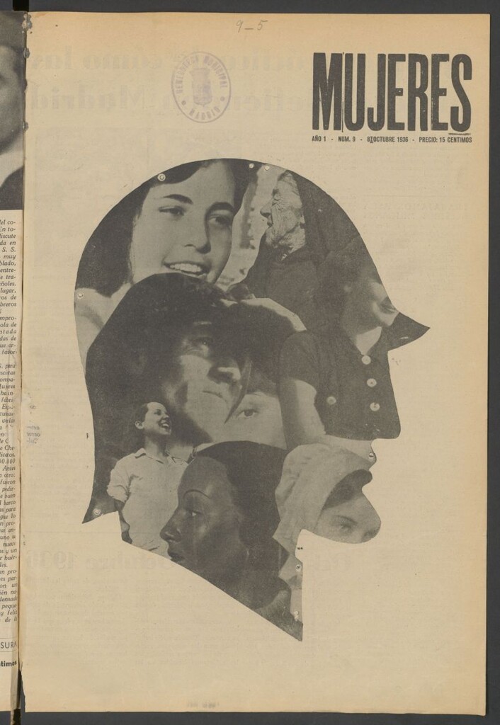 Miniatura de Mujeres : portavoz de las mujeres antifascistas, nº 9 del 8 de octubre de 1936