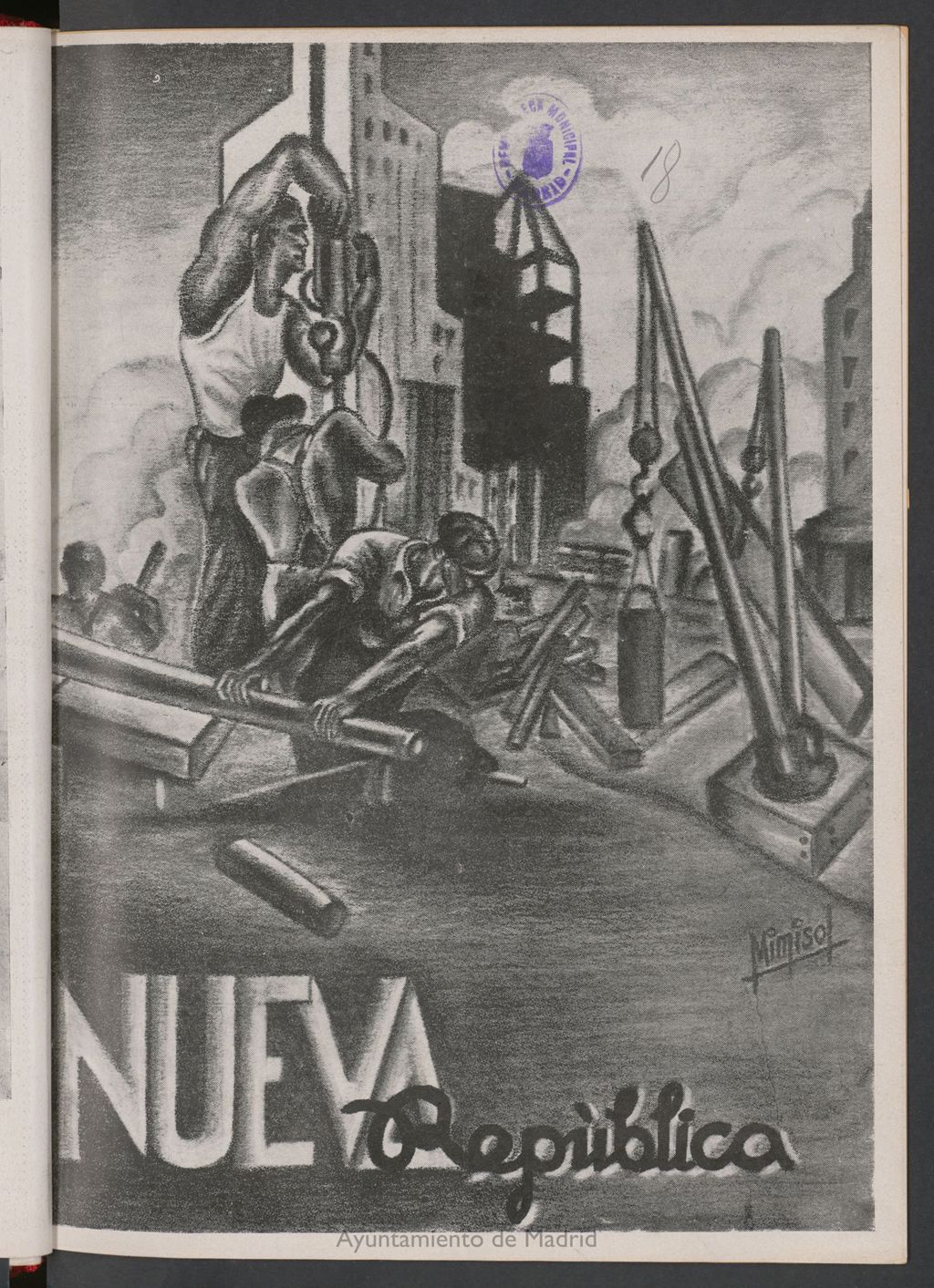 Miniatura de Nueva República : portavoz de los Jóvenes Republicanos de Izo del 2 de abril de 1937