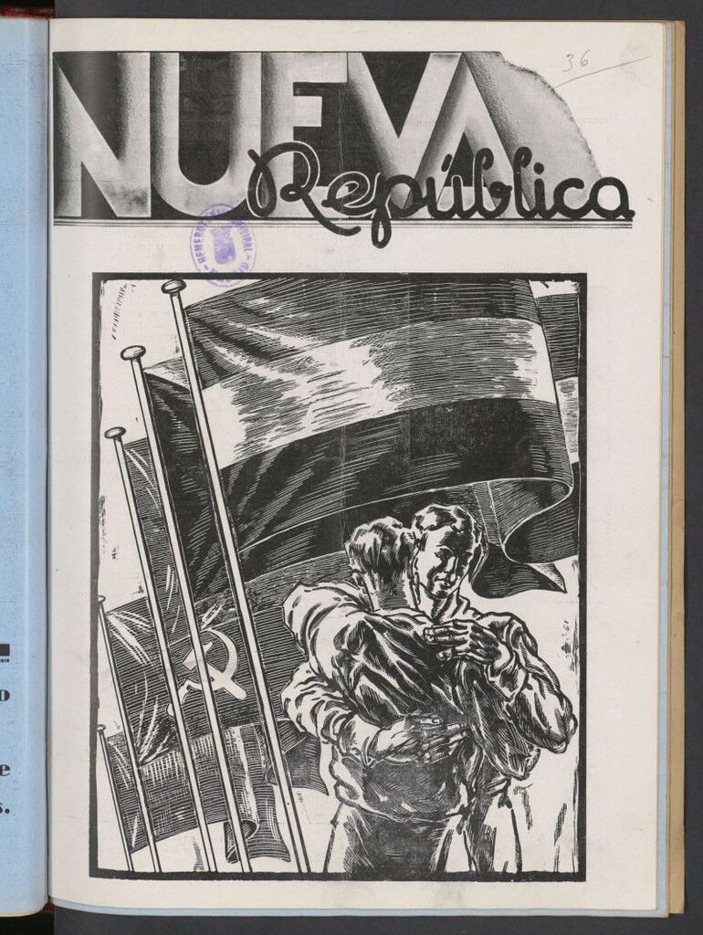 Miniatura de Nueva República : portavoz de los Jóvenes Republicanos de Izo del 6 de agosto de 1937