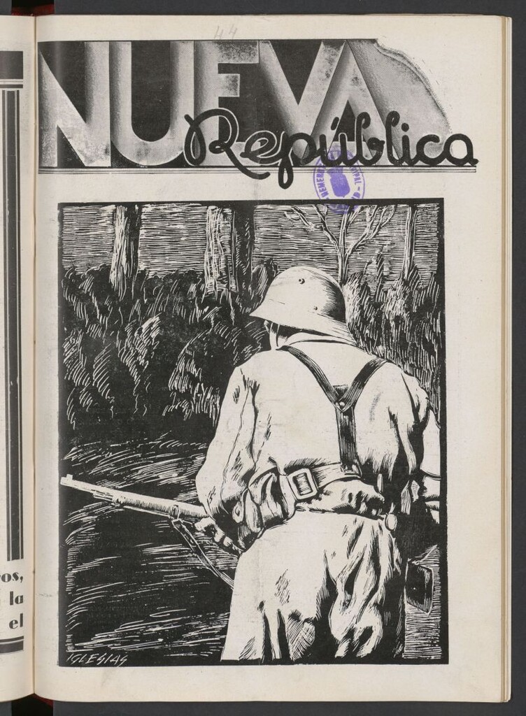 Miniatura de Nueva República : portavoz de los Jóvenes Republicanos de Izo del 1 de octubre de 1937