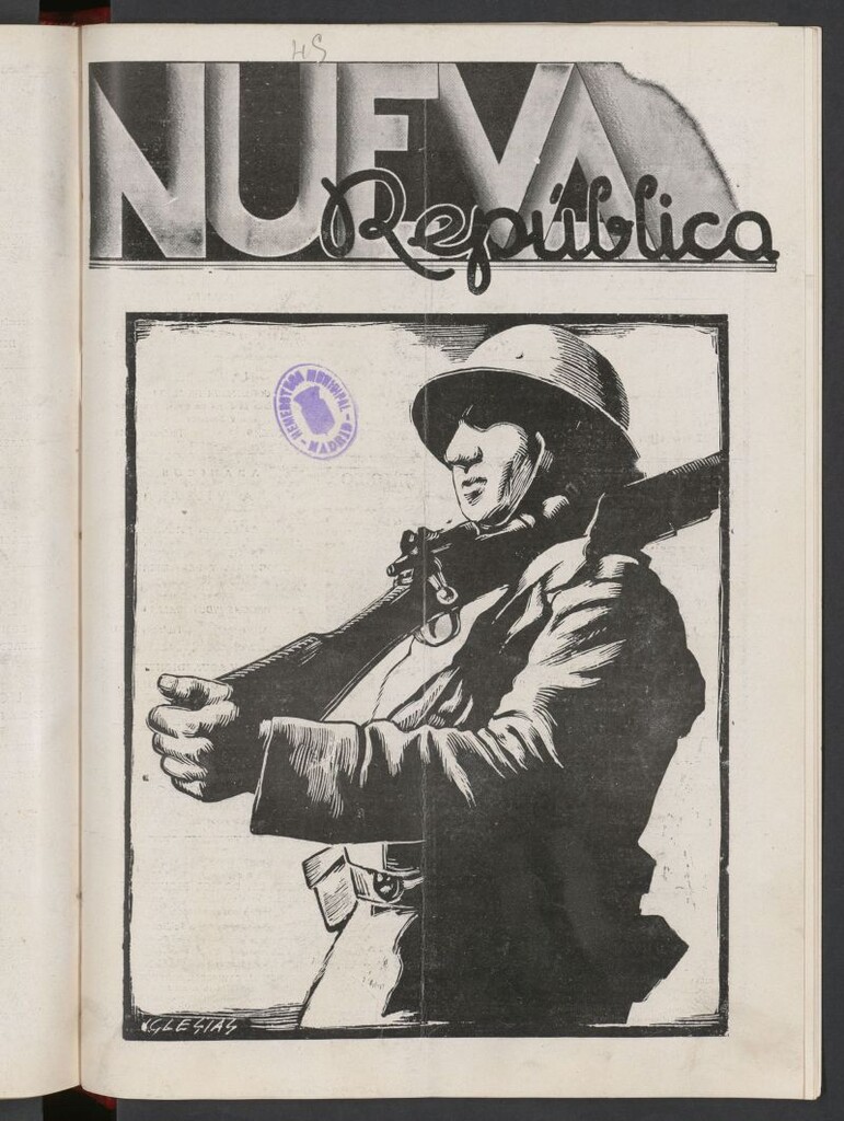 Miniatura de Nueva República : portavoz de los Jóvenes Republicanos de Izo del 8 de octubre de 1937