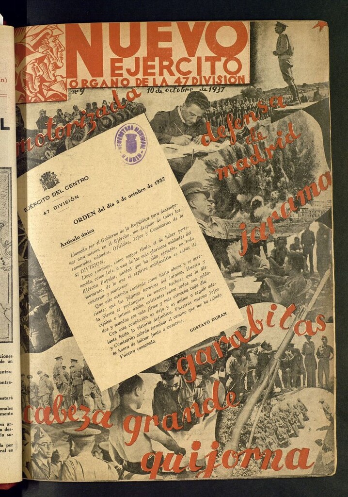 Miniatura de Nuevo Ejército : órgano de la 39 División del 10 de octubre de 1937
