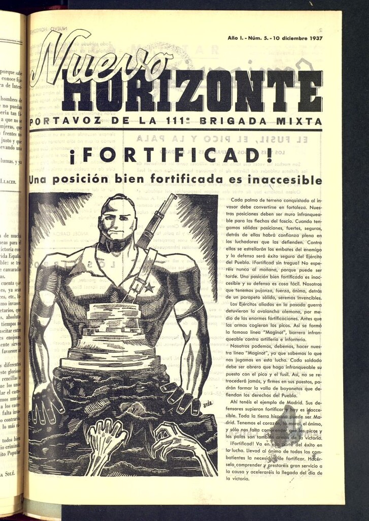 Miniatura de Nuevo horizonte : portavoz de la 111ª Brigada Mixta del 10 de diciembre de1937