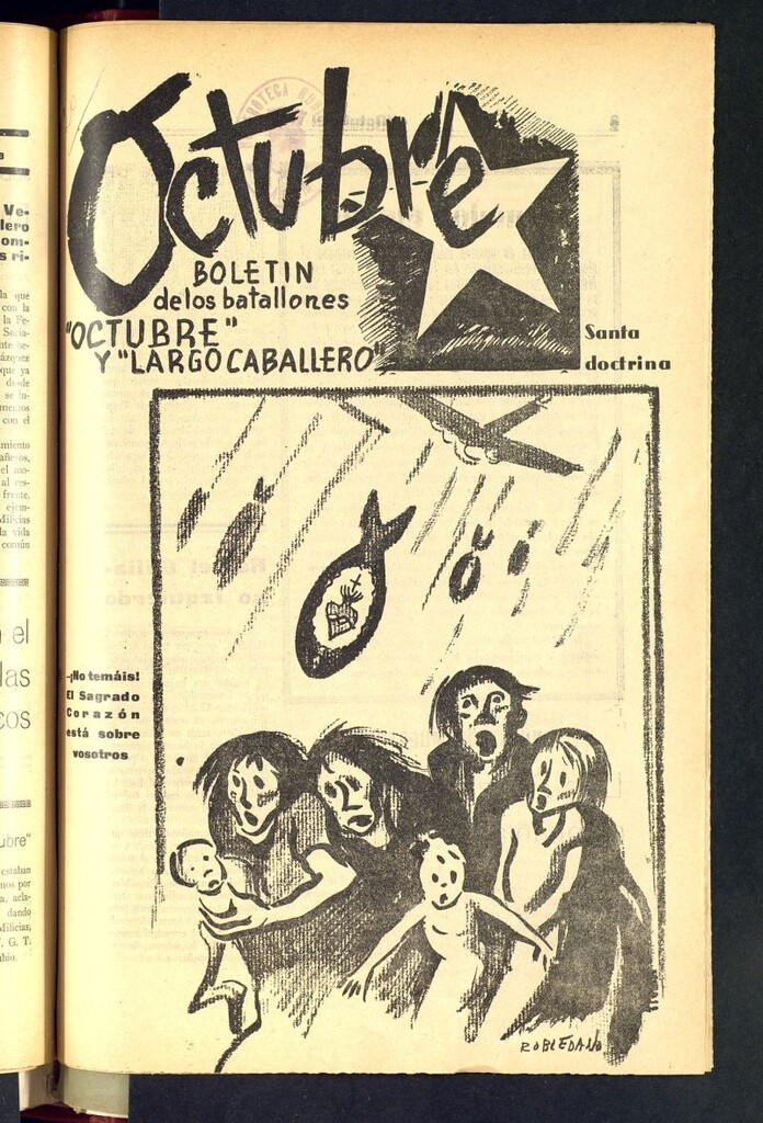 Miniatura de Octubre : boletín de los Batallones Octubre y Largo Caballero del 4 de septiembre de 1936