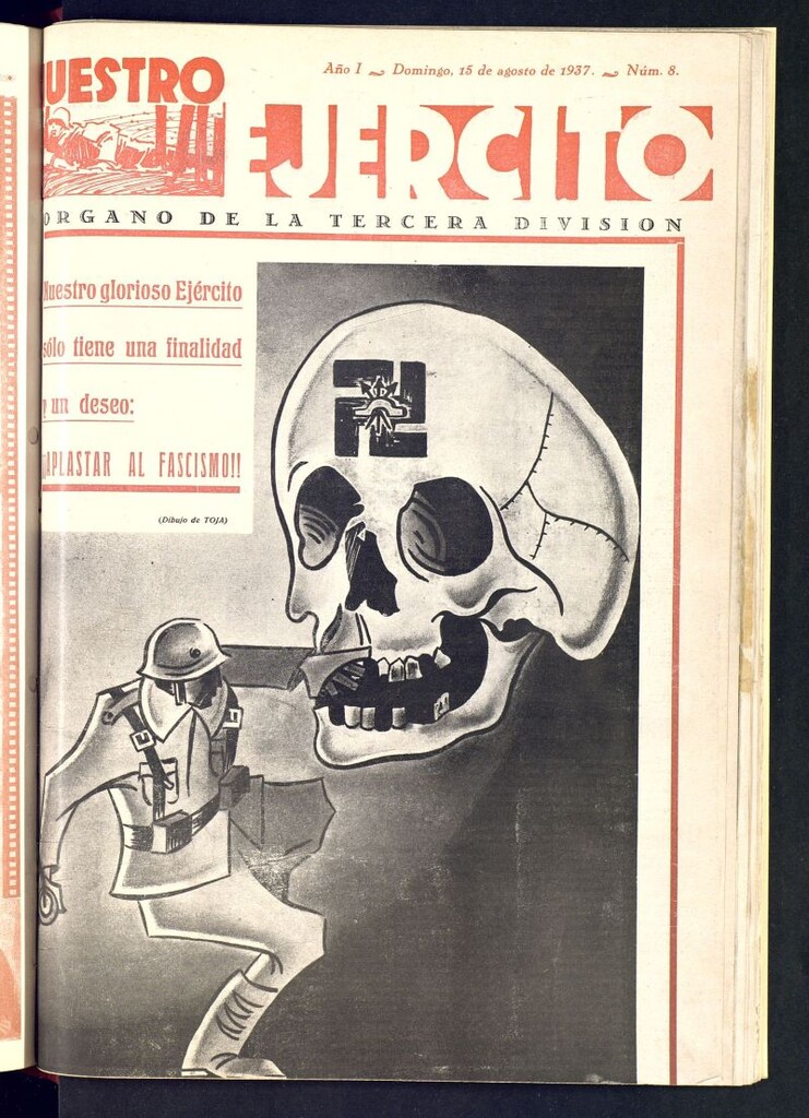 Miniatura de Nuestro ejercito : órgano de la 3ª División del 15 de agosto de 1937