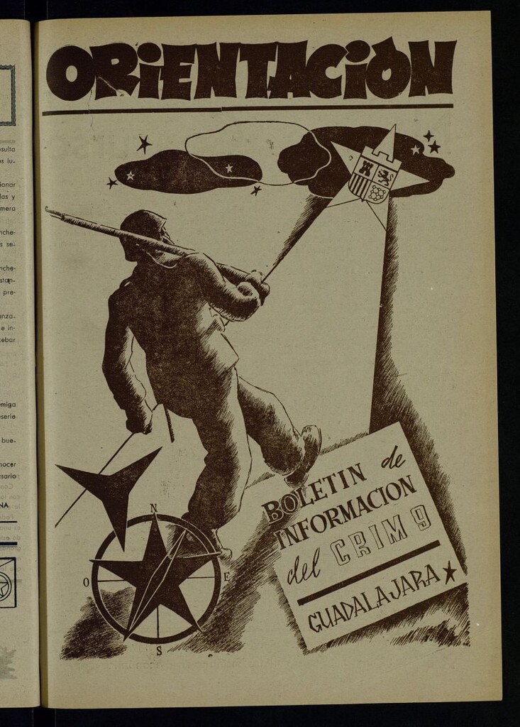 Miniatura de Orientación : órgano quincenal portavoz de expresión de los jefes, comisarios, clases y soldados del C.R.I.M n.9 y batallón de Retaguardia n.13 del 30 de septiembre de 1938