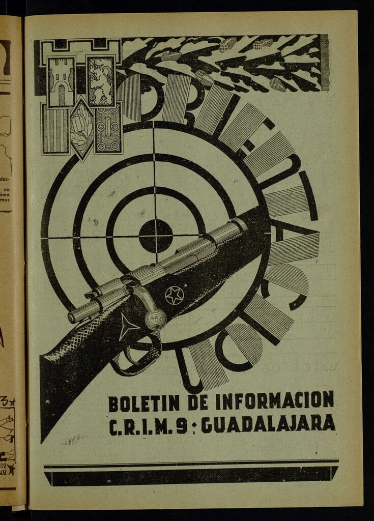 Miniatura de Orientación : órgano quincenal portavoz de expresión de los jefes, comisarios, clases y soldados del C.R.I.M n.9 y batallón de Retaguardia n.13 del 15 de noviembre de 1938
