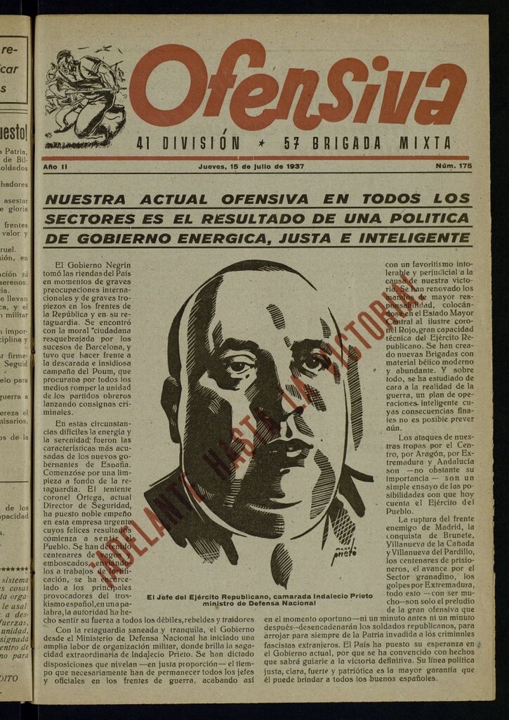Miniatura de Ofensiva : 41ª División, 57ª Brigada Mixta del 15 de julio de 1937