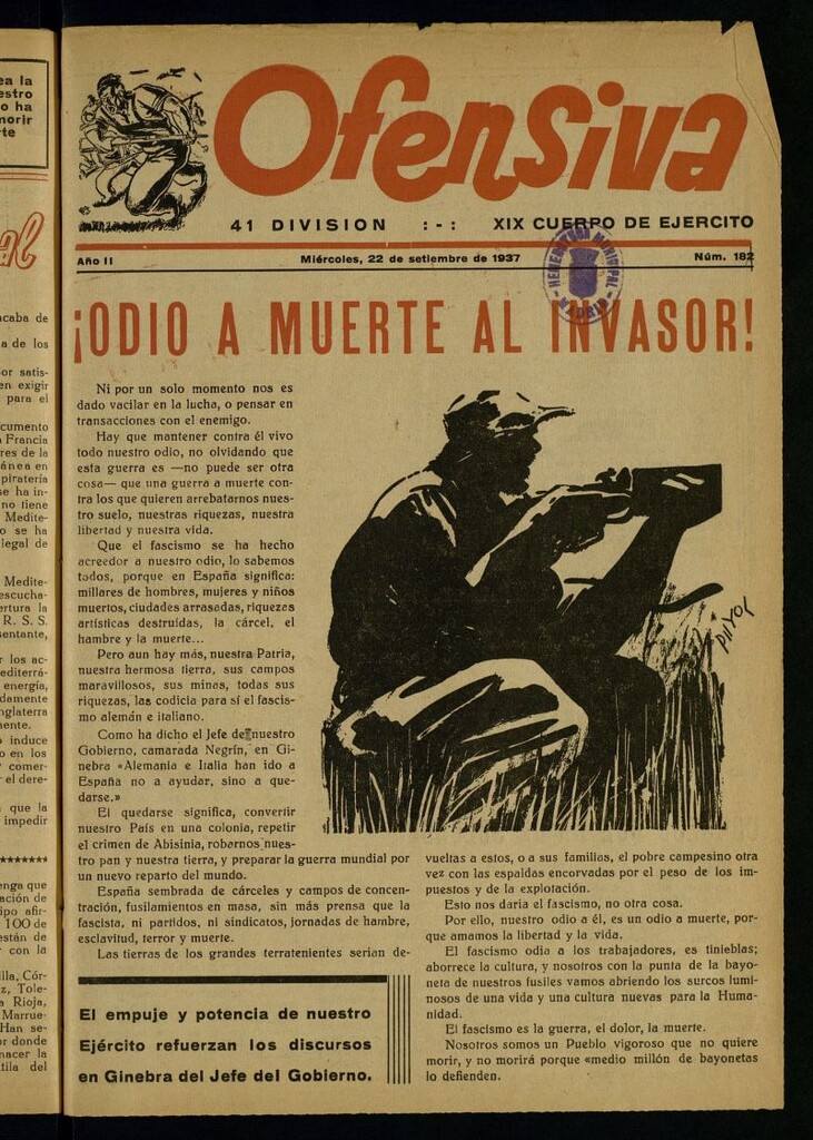 Miniatura de Ofensiva : 41ª División, 57ª Brigada Mixta del 22 de septiembre de 1937