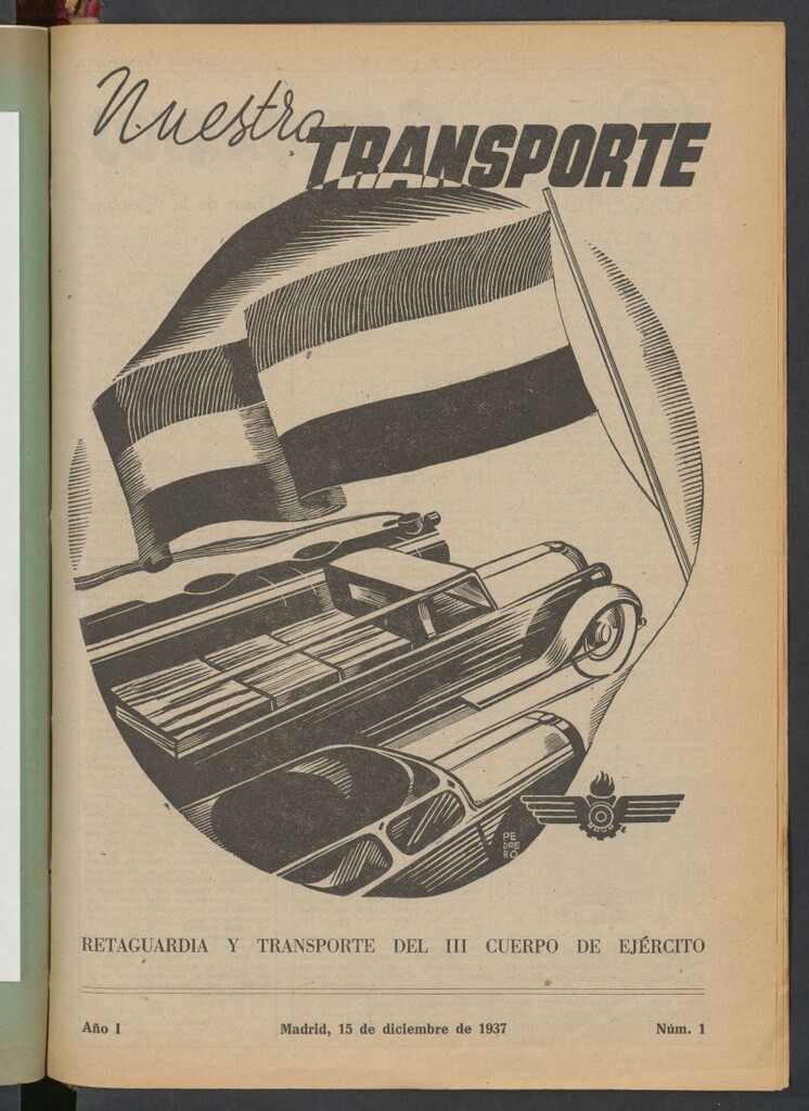 Miniatura de Nuestro transporte : retaguardia y transporte del III Cuerpo del Ejército del 15 de diciembre de 1937