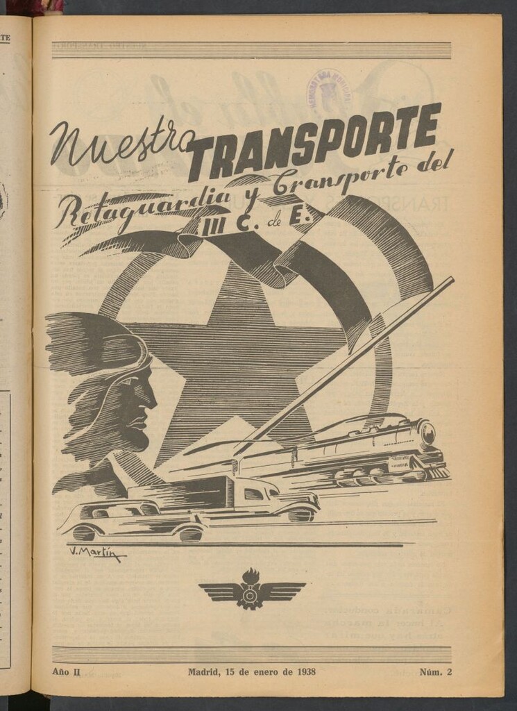 Miniatura de Nuestro transporte : retaguardia y transporte del III Cuerpo del Ejército del 15 de enero de 1938