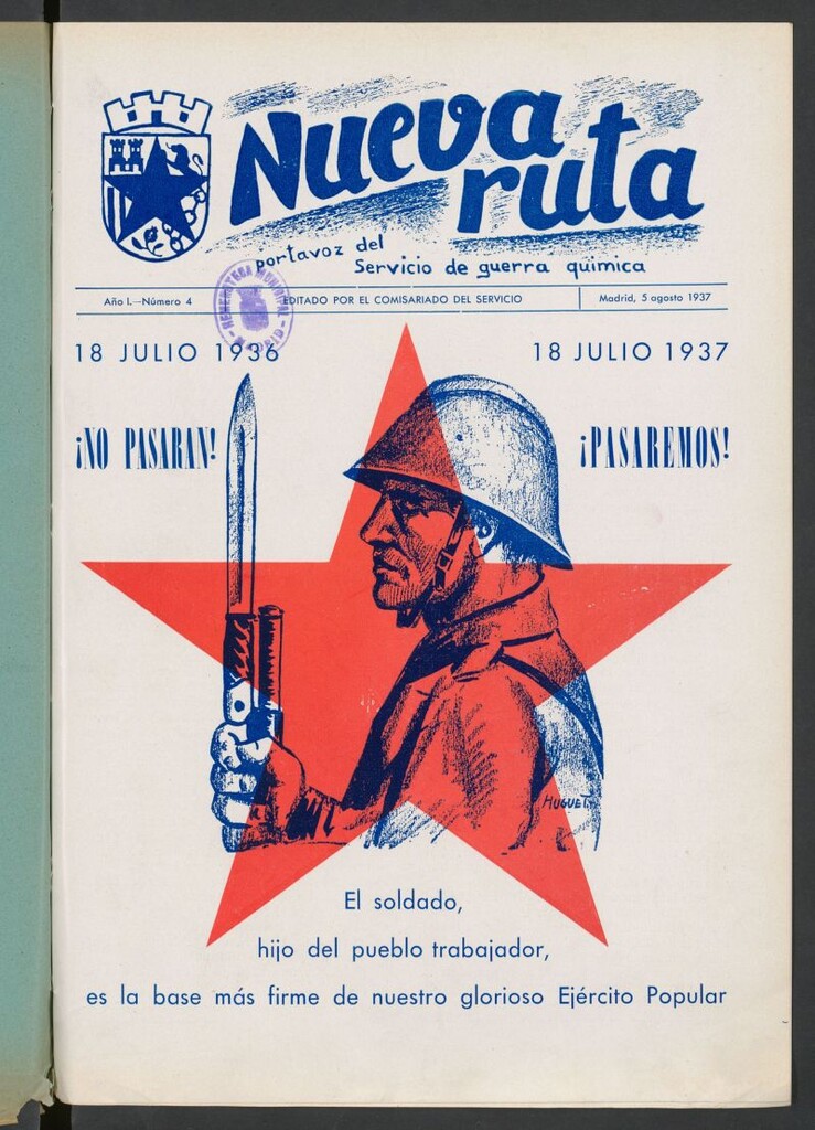 Miniatura de Nueva ruta : portavoz del Servicio de Guerra Química del 5 de agosto de 1937