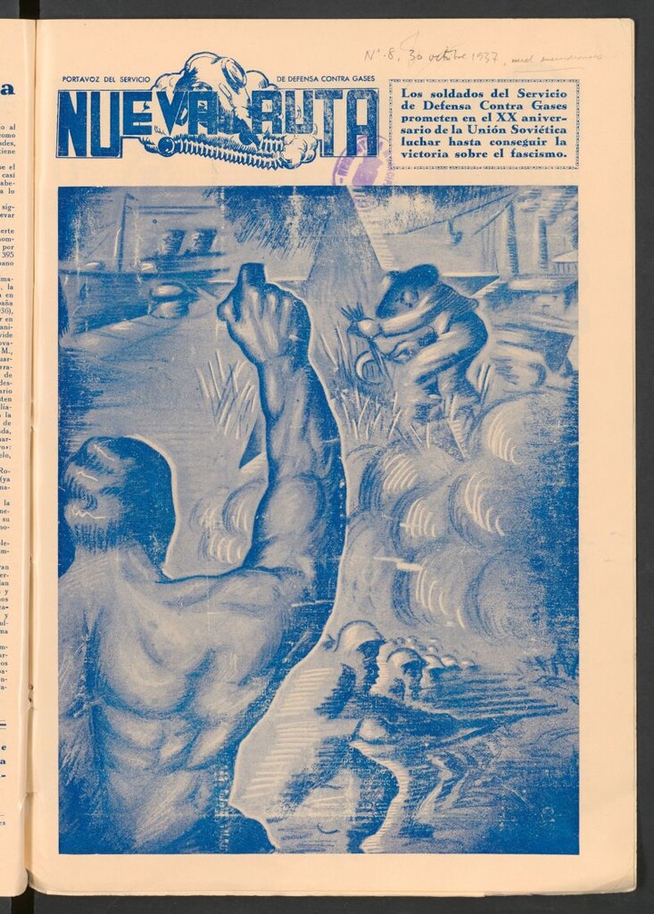 Miniatura de Nueva ruta : portavoz del Servicio de Guerra Química del 30 de octubre de 1937