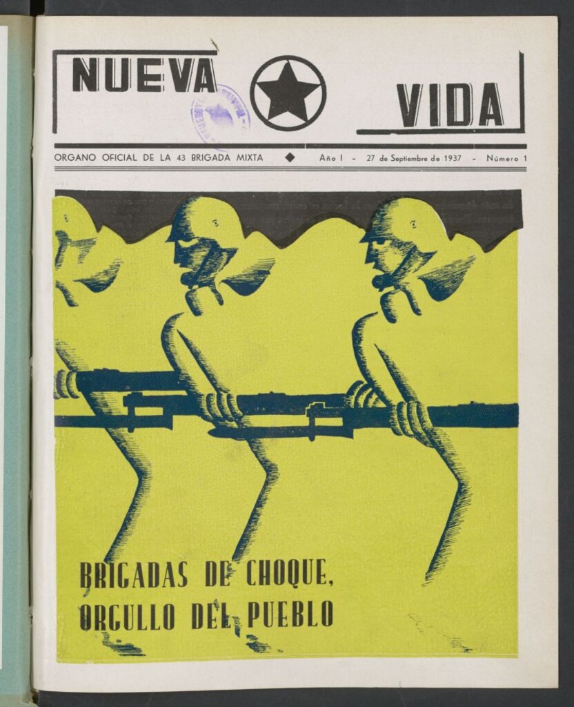 Miniatura de Nueva vida : organo oficial de la 43 Brigada Mixta del 27 de septiembre de 1937