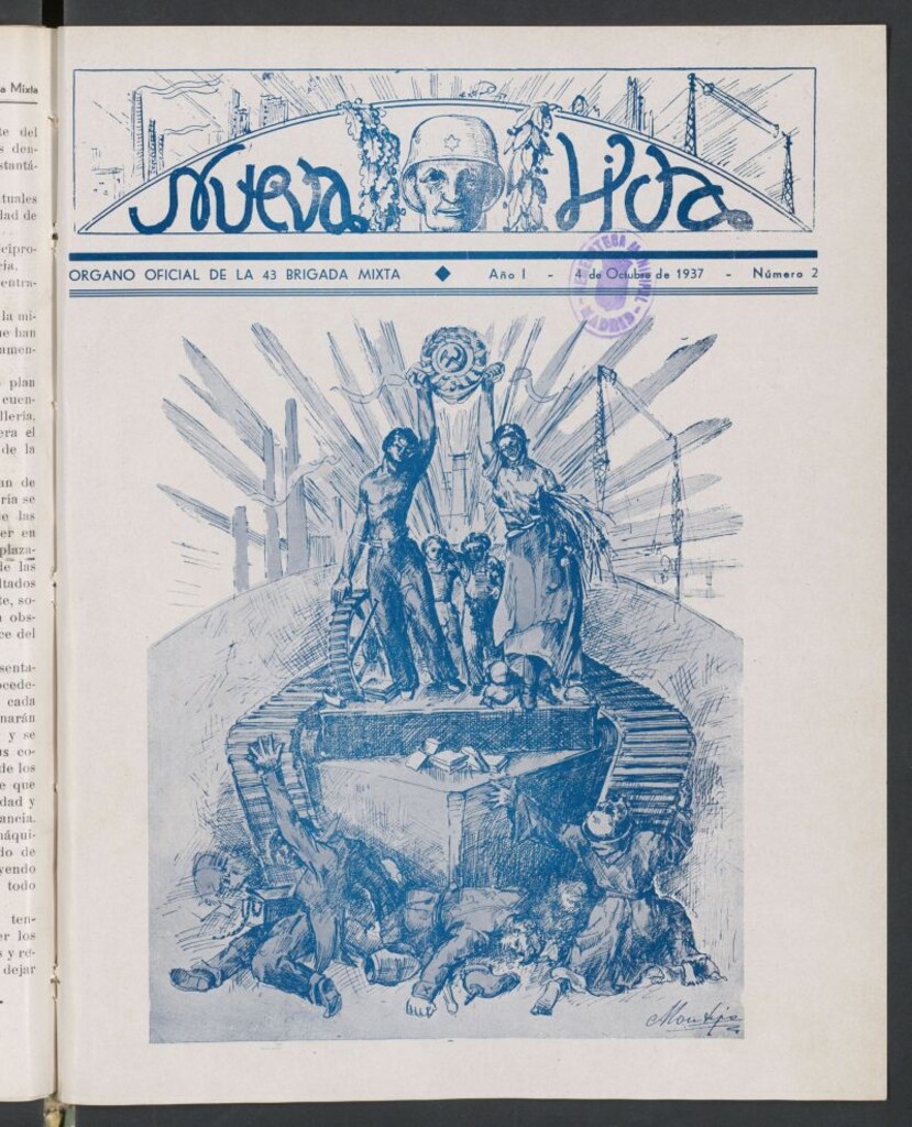 Miniatura de Nueva vida : organo oficial de la 43 Brigada Mixta del 4 de octubre de 1937