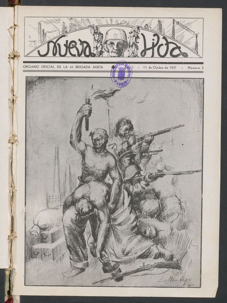 Miniatura de Nueva vida : organo oficial de la 43 Brigada Mixta del 11 de octubre de 1937