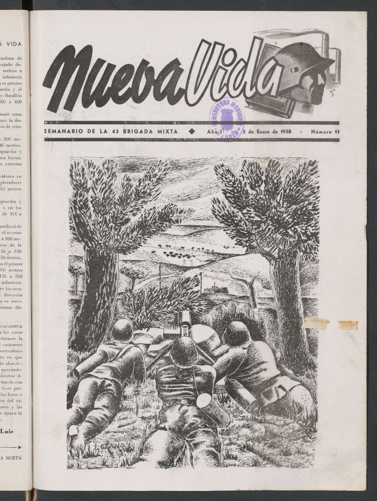 Miniatura de Nueva vida : organo oficial de la 43 Brigada Mixta del 3 de enero de 1938