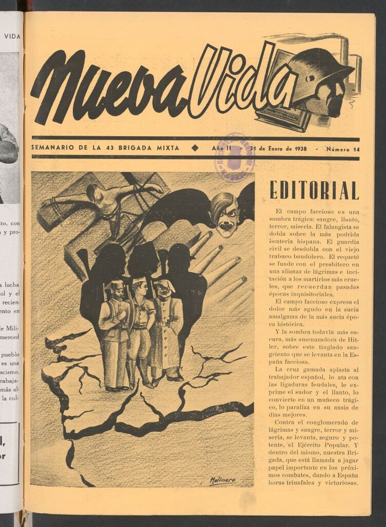 Miniatura de Nueva vida : organo oficial de la 43 Brigada Mixta del 31 de enero de 1938