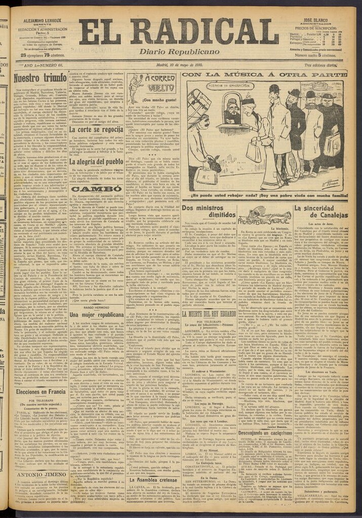 Miniatura de El Radical: diario republicano del 10 de mayo de 1910