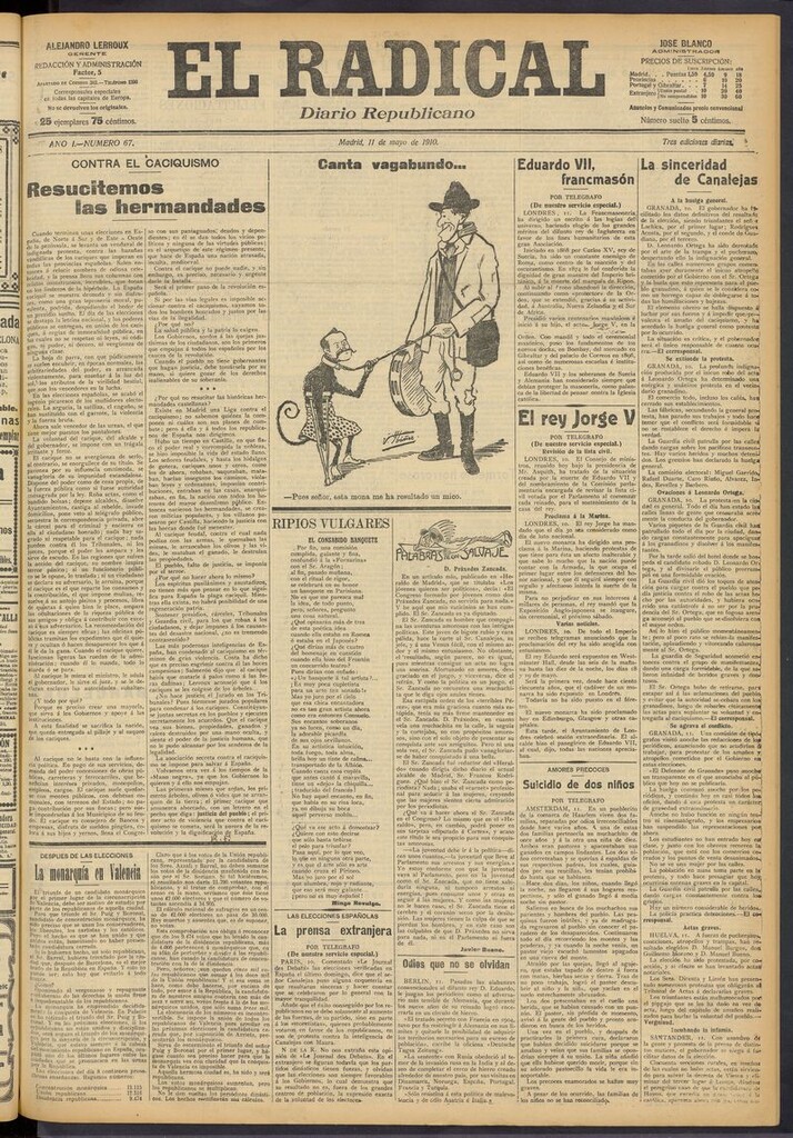 Miniatura de El Radical: diario republicano del 11 de mayo de 1910