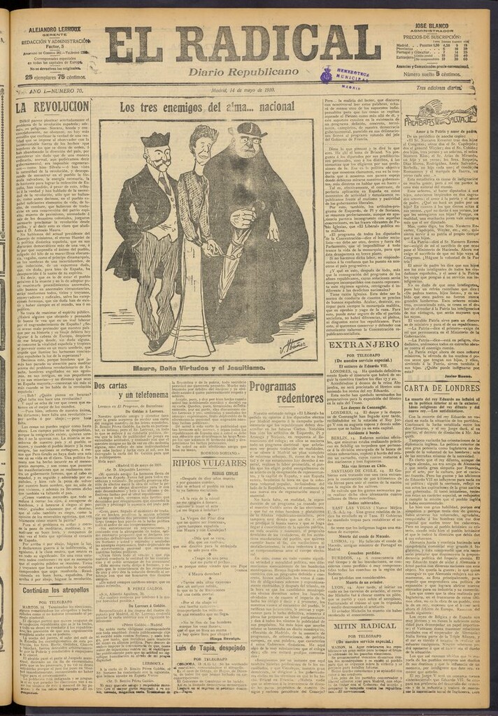 Miniatura de El Radical: diario republicano del 14 de mayo de 1910