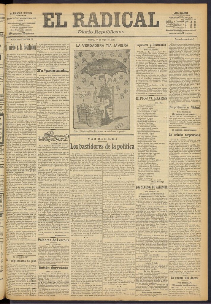 Miniatura de El Radical: diario republicano del 17 de mayo de 1910