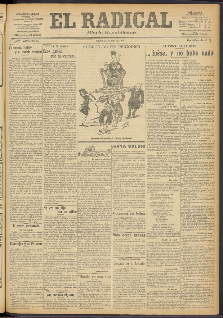 Miniatura de El Radical: diario republicano del 19 de mayo de 1910