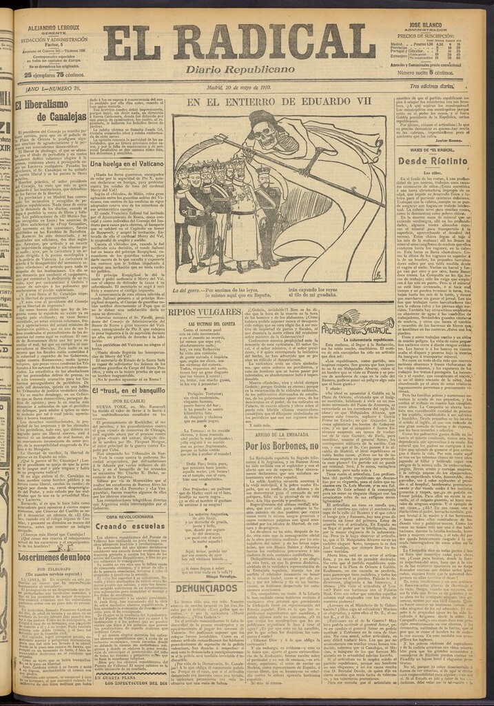 Miniatura de El Radical: diario republicano del 20 de mayo de 1910
