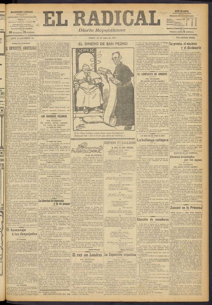 Miniatura de El Radical: diario republicano del 22 de mayo de 1910
