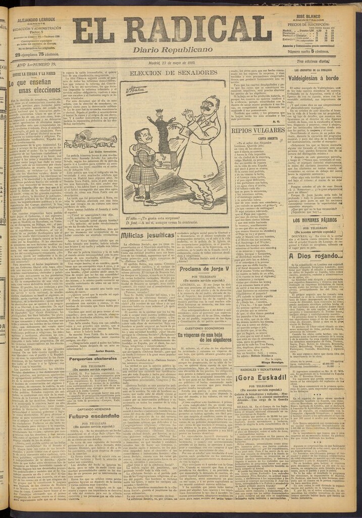 Miniatura de El Radical: diario republicano del 23 de mayo de 1910
