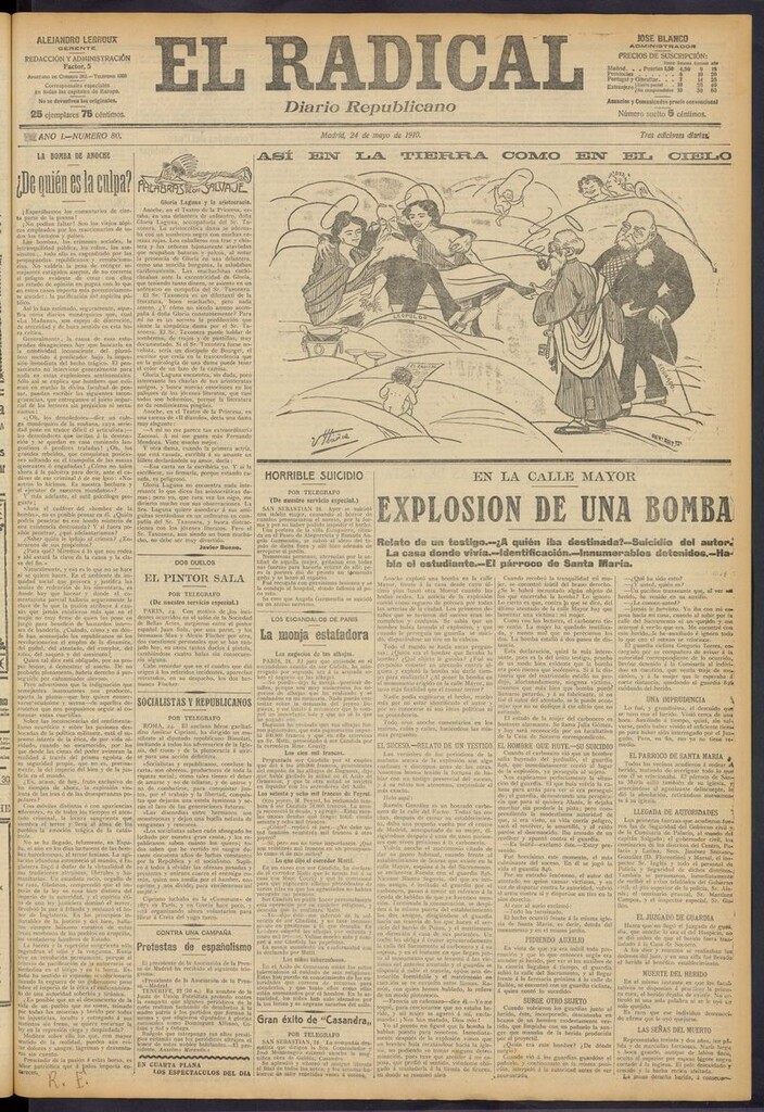 Miniatura de El Radical: diario republicano del 24 de mayo de 1910
